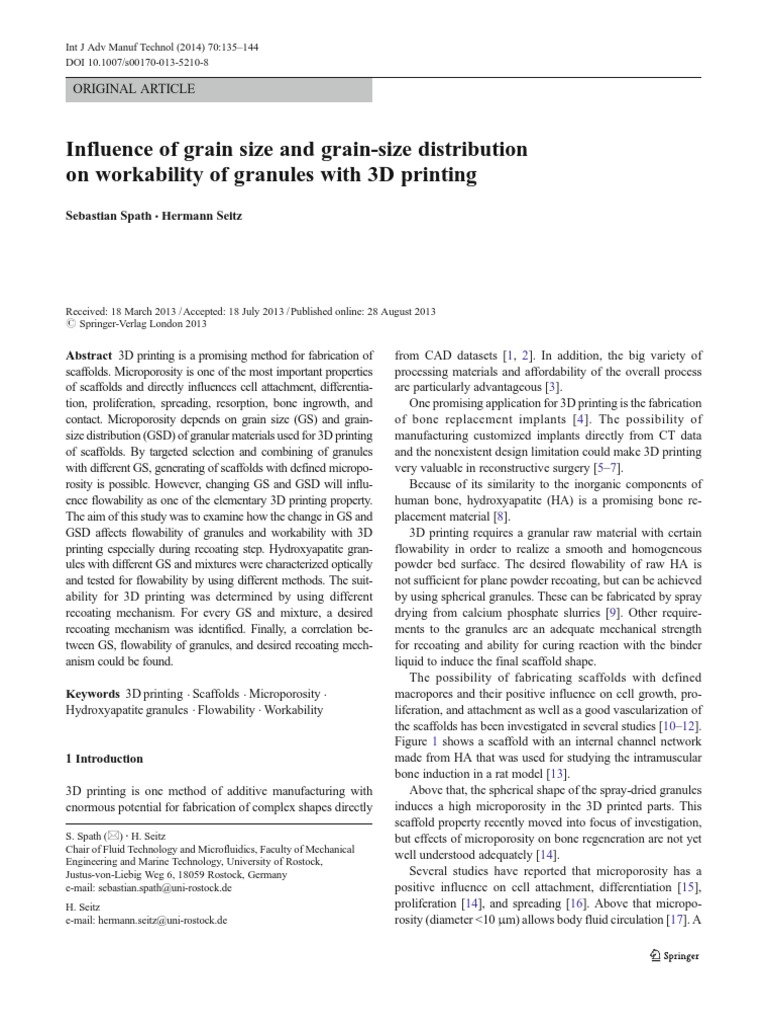 Influence of Grain Size and Grain-Size Distribution On Workability of ...