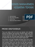 Proses Manajemen Kegiatan Teknik