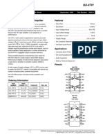 Quad, 3.5Mhz, Operational Amplifier Features: Data Sheet September 1998 File Number 2922.3