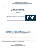 Planeación Didáctica DGETI Institucional Métodos de Investigación