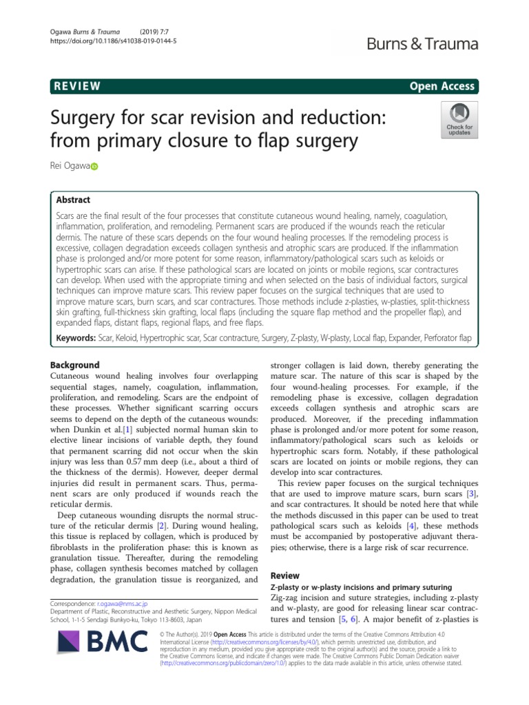 Jurnal Scar Revision | PDF | Scar | Wound Healing
