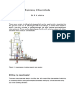 Exploratory Drilling Methods: Simple Diagram of A Drilling Rig and Its Basic Operation