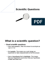 Forming Scientific Questions