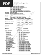 FBI XL-2T Turbo Program Sheet