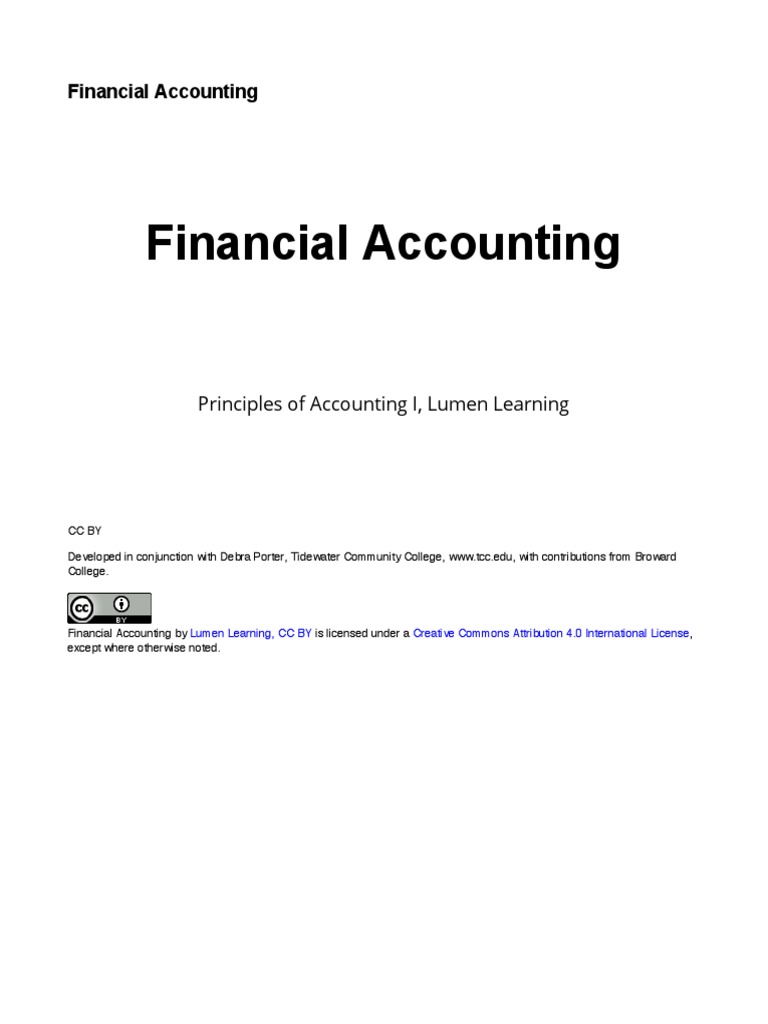 Financial Accounting | PDF | Expense | Retained Earnings