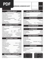 Preflight After Takeoff: Normal Checklist