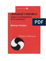 8.0.Lenguaje y Escuela. Michael Stubbs