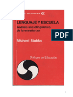 8.0.lenguaje y Escuela. Michael Stubbs