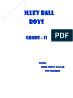 Volley Ball Boys: Grade - 11