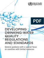 WHO (2018) - Developing National Drinking Water Quality Regulations and Standards