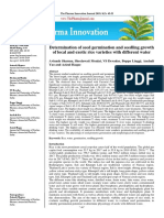 Determination of seed germination and seedling growth of local and exotic rice varieties with different water