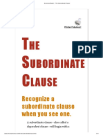 Grammar Bytes! - The Subordinate Clause