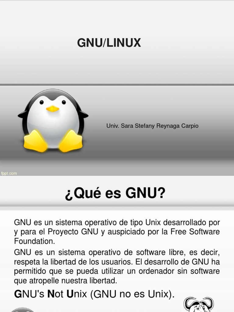 ¿Qué es GNU y su software libre? | PDF | Fedora (sistema operativo ...