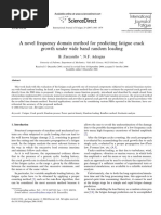 A Novel Frequency Domain Method For Predicting Fatigue Crack Growth Under Wide Band Random Loading