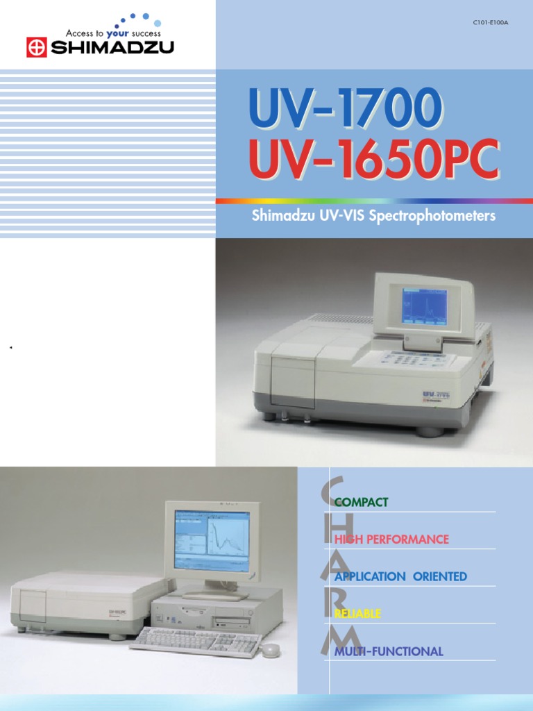 Shimadzu UV-1700 Spectrophotometer Guide | PDF | Spectrophotometry ...