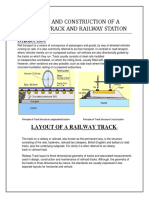 Layout and Construction of A Railway Track and Railway Station