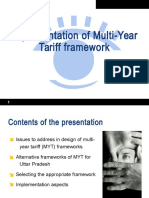 Implementation of Multi-Year Tariff Framework
