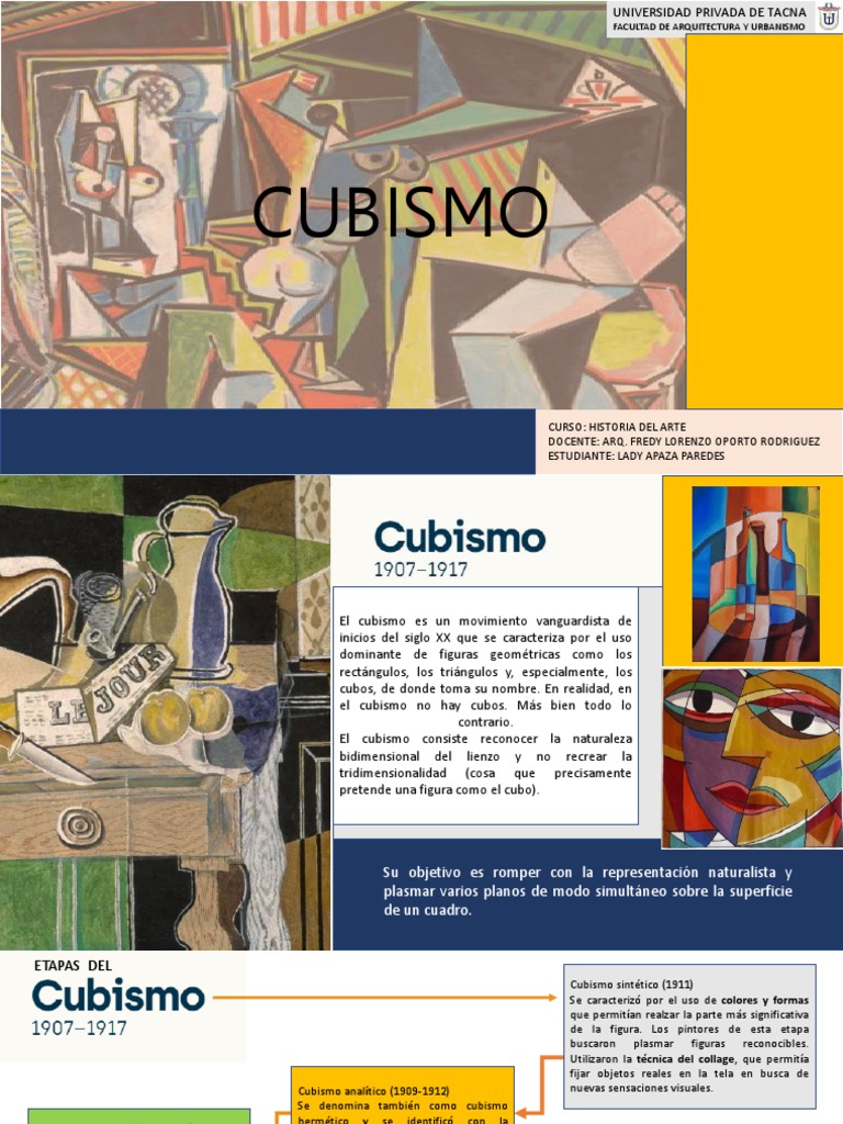 Características y etapas del cubismo | PDF | Cubismo | Escultura