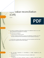 Cost-Value Reconciliation (CVR) : Group1