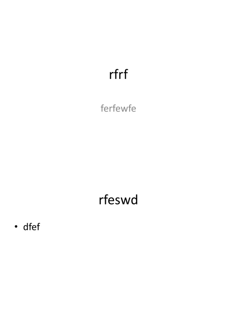 Ferfewfe | PDF