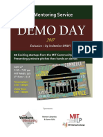 2017 MIT VMS Demo Day Program