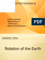 Science 6 - Earth's Rotation