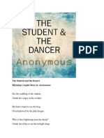 The Student and The Dancer Rhyming Couplet Ideas by Anonymous