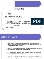 Summer Training ON Banking System