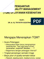 Pengantar (TQM) Di Layanan Kesehatan: Total Quality Management