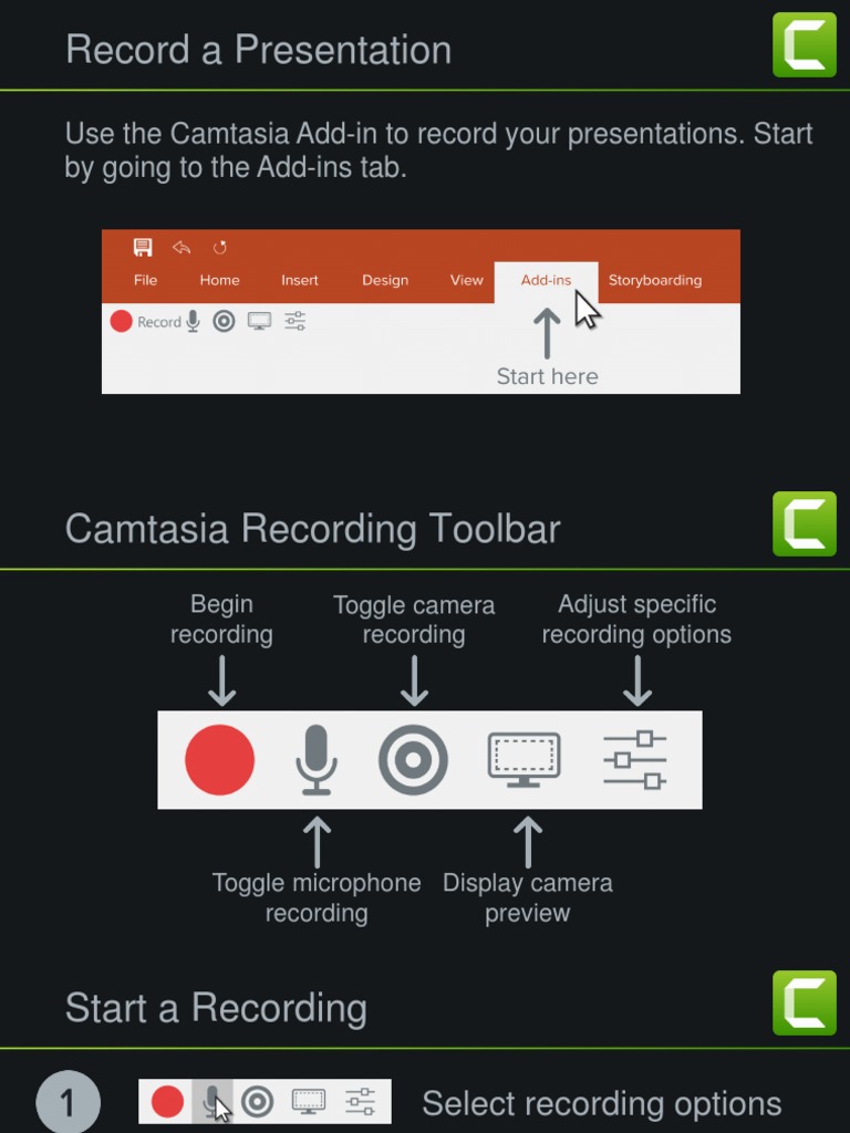 Camtasia Getting Started Guide | PDF | Media Technology | Video