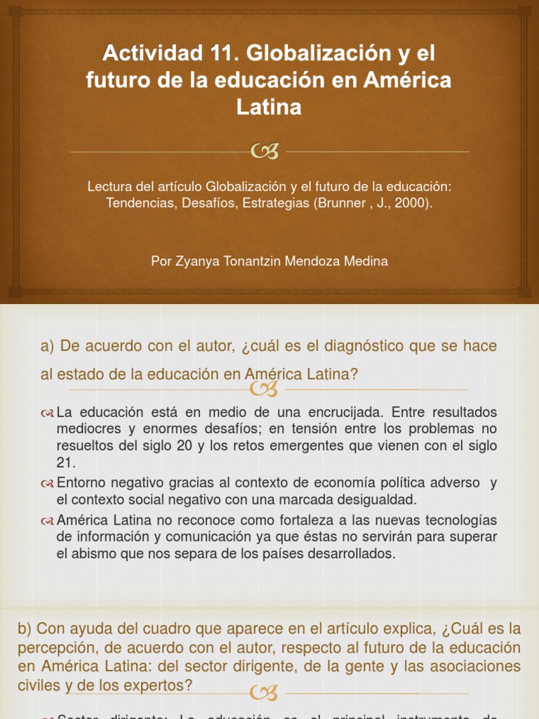 Globalización y El Futuro de La Educación en América Latina | PDF ...