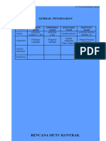 Rencana Mutu Kontrak: Lembar Pengesahan