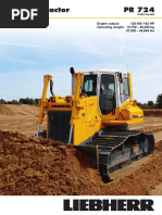 Crawler Tractor PR 724: Engine Output: 120 KW / 163 HP Operating Weight: 16,792 - 20,252 KG 37,020 - 44,648 Lbs