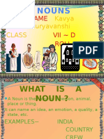 Nouns: Name Vii D Roll No