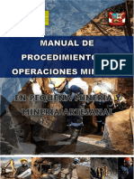 MANUAL DE PROCEDIMIENTOS Y OPERACIONES MINERAS EN PEQUEÑA MINERÍA Y MINERÍA ARTESANAL.pdf