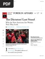 Why the New Autocrats Are Weaker Than They Look