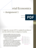Managerial Economics - Assignment 1