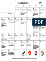 Calendar September 2019 PDF