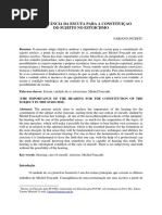A IMPORTÂNCIA DA ESCUTA PARA A CONSTITUIÇAO DO SUJEITO NO ESTOICISMO