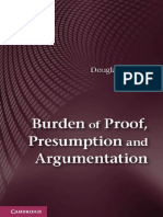 Douglas Walton - Burden of Proof, Presumption and Argumentation-Cambridge University Press (2014)