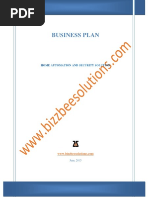 037 Sample Business Plan Home Automation and Security Solution