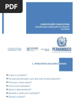 Roteiro para elaboração de projetos culturais