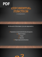 Exponential Function: By: Kathleen Baguio