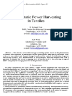 Electrostatic Power Harvesting