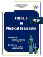 FLA No. 3 in Physical Geography: Submitted by