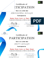 Participation Certificates