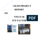 Detailed Project ON Vinayak Ice Factory
