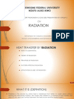 Group 3 presents on heat transfer by radiation