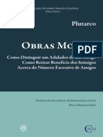 PLUTARCO. Obras Morais - Como Distinguir um Adulador de um Amigo, Como Retirar Benefício dos Inimigos, Acerca do Número Excessivo de Amigos.pdf