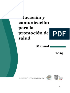 120419 Manual De Educacion Y Comunicacion Para La Promocion De La